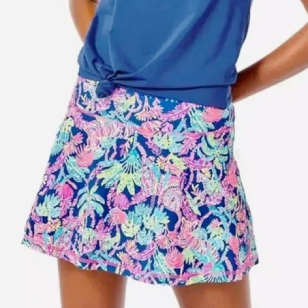 Lilly Pulitzer Luxletic Aila Skort Oyster Bay Navy Seen And‎ Herd S